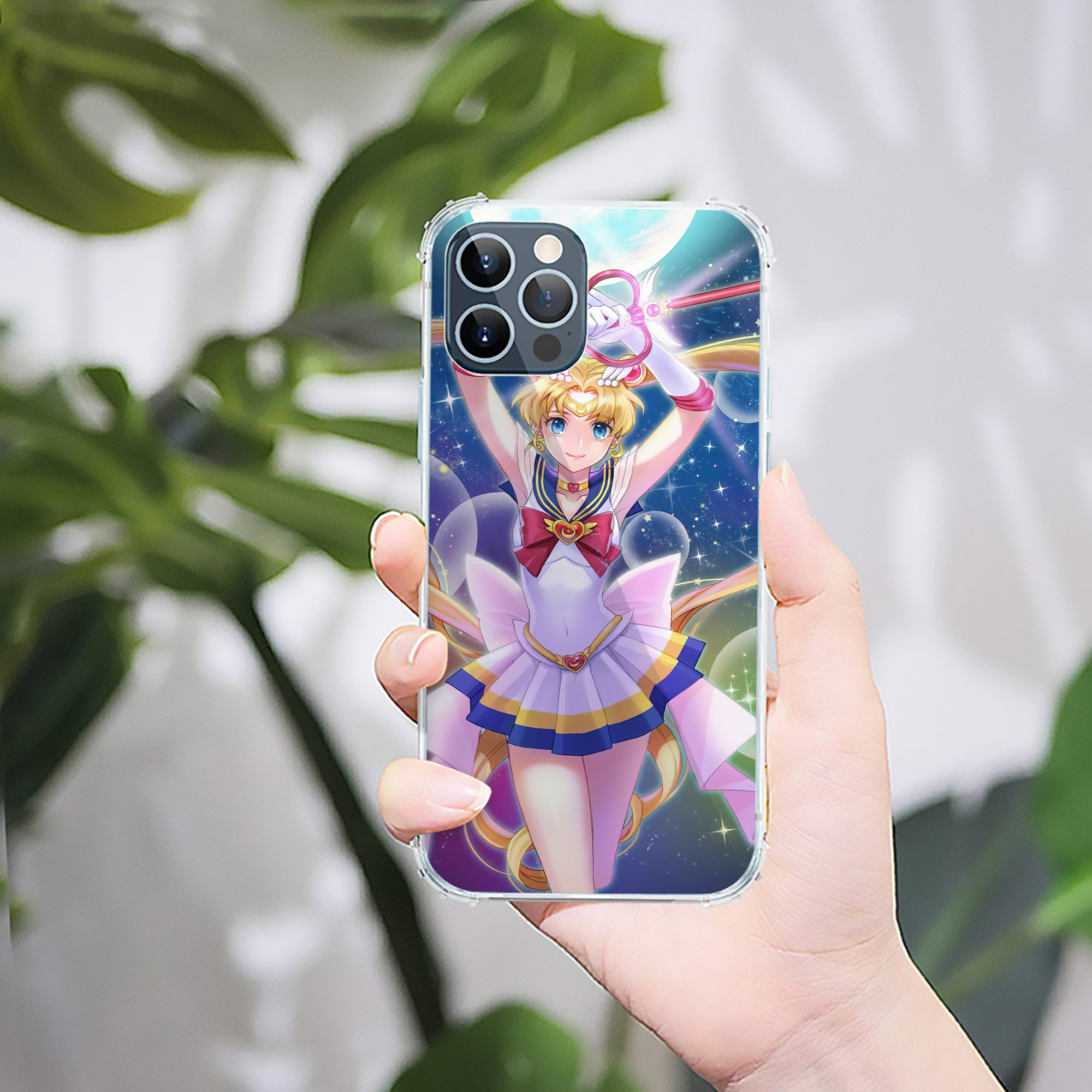 （画像用） 美少女戦士セーラームーン Sailor Moon 【iPhone 12シリーズ対応】透明スマホケース（クリアソフトケース）